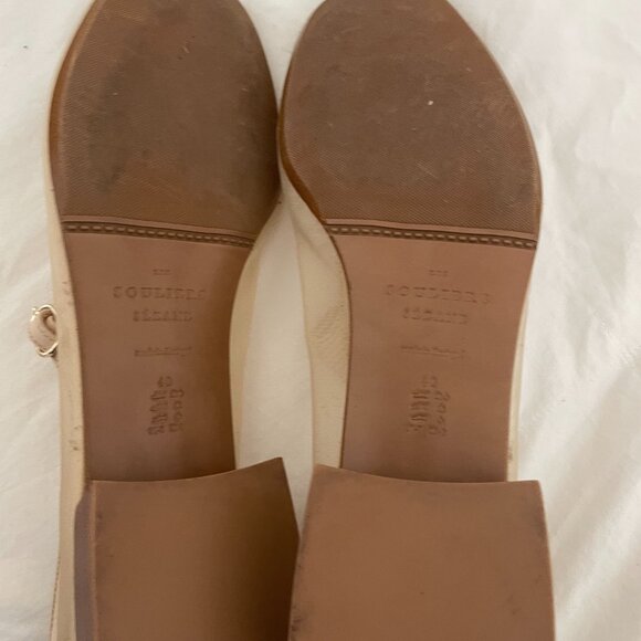 Sezane Cream Mesh flats with buckle size 40 - Picture 2 of 4